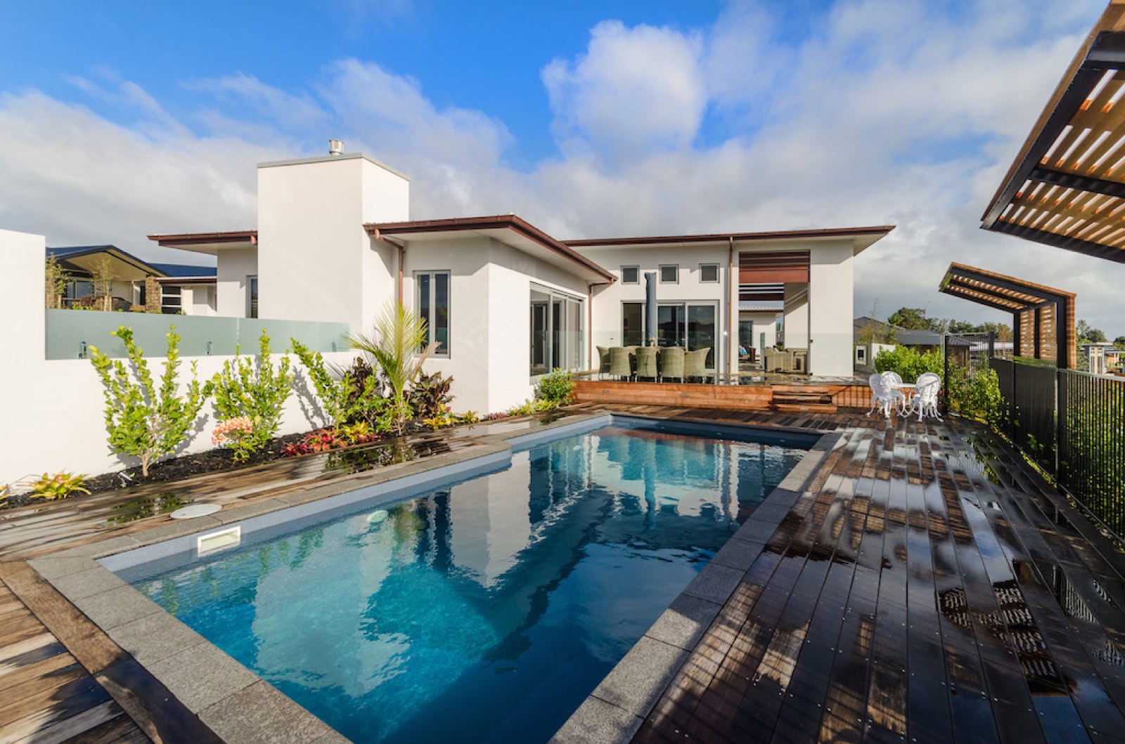 William Andrew — pool and rear elevation